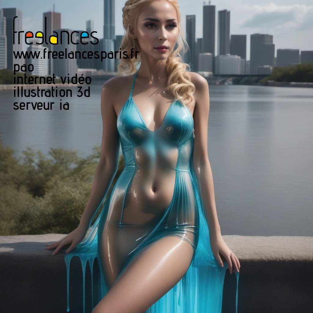 Pao mise en page internet vidéo illustration 3d serveur IA générative AI freelance paris studio de création magazines mps3iy10